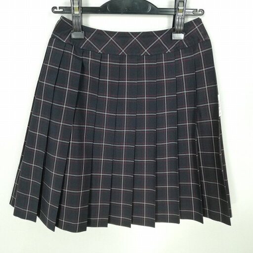 スクールスカート 夏物 w60-丈47 チェック 中学 高校 プリーツ 学生服 制服 女子 中古 HK9340 スクールスカート 夏物 w60-丈47 チェック 中学 高校 プリーツ 学生服 制服 女子 中古 HK9340