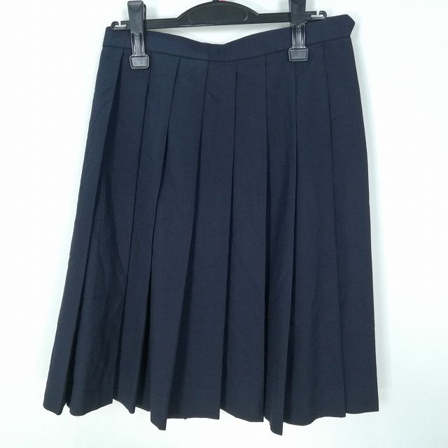 スクールスカート 大きいサイズ 冬物 w72-丈61 紺 埼