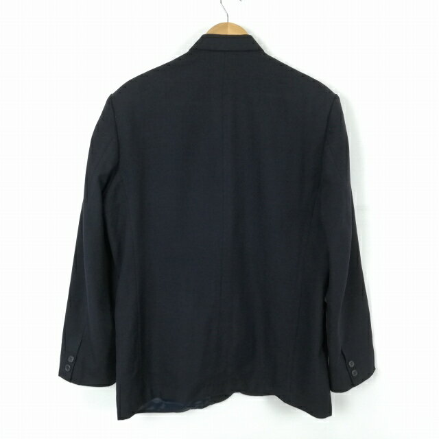 学生服 学ラン 185A 男子 上着 ウール混 宮崎聖心ウルスラ学園高校 学校指定制服 詰襟 サージ 紺 中古 ランクC a3 JJ6450