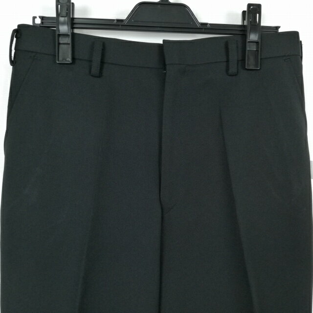学生ズボン 冬物 W78 標準型学生服 男子 学ラン 冬ズボン カシドス ノータック 中古 黒 ランクB a2 PP4449