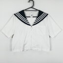コスプレ セーラー服 上着 M 白3本線 女子 学生服 中学 高校 白 制服 中古 GM1543