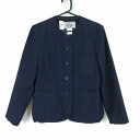 イートン 上着 冬物 女子 学生服 中学 高校 紺 制服 中古 ランクC NA6516