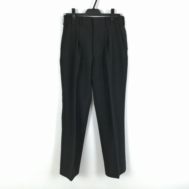 学生ズボン 夏物 W72 男子 学ラン 夏ズボン カシドス ワンタック 中古 黒 ランクC a2 PP4162