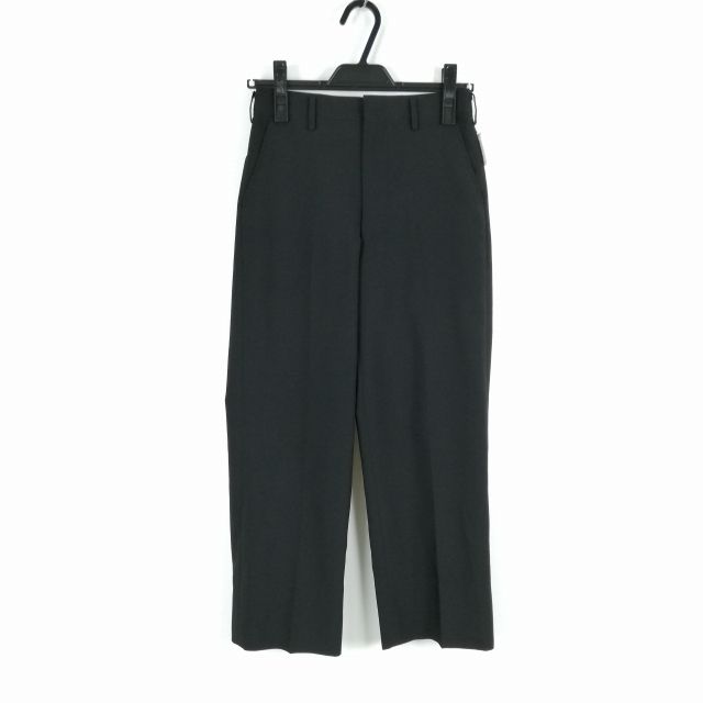 学生ズボン 夏物 W66 標準型学生服 男子 学ラン 夏ズボン ノータック 中古 黒 ランクB a2 PP4284
