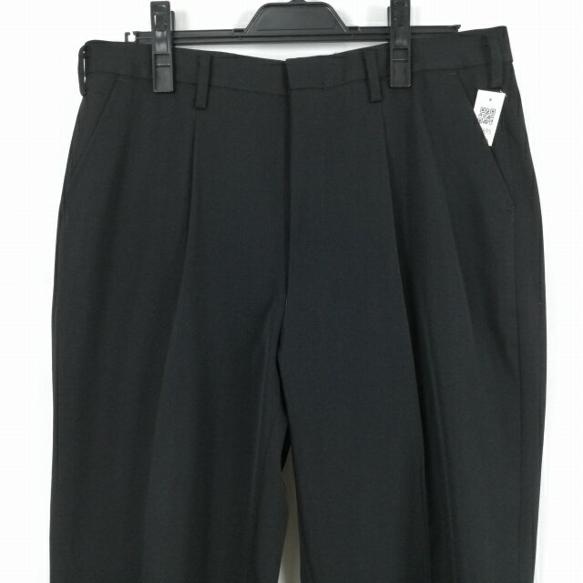 学生ズボン 冬物 W84 標準型学生服 男子 学ラン 冬ズボン カシドス ワンタック 中古 黒 ランクB a2 PP4695