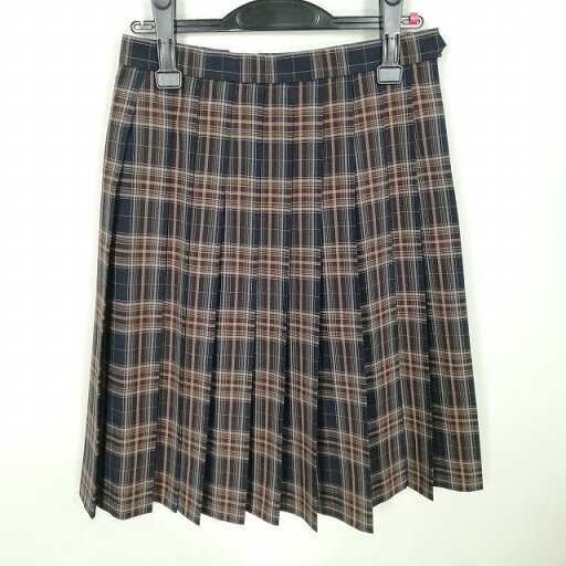 スクールスカート 夏物 w63-丈59 チェック 中学 高校 プリーツ 学生服 制服 女子 中古 HK9343 スクールスカート 夏物 w63-丈59 チェック 中学 高校 プリーツ 学生服 制服 女子 中古 HK9343
