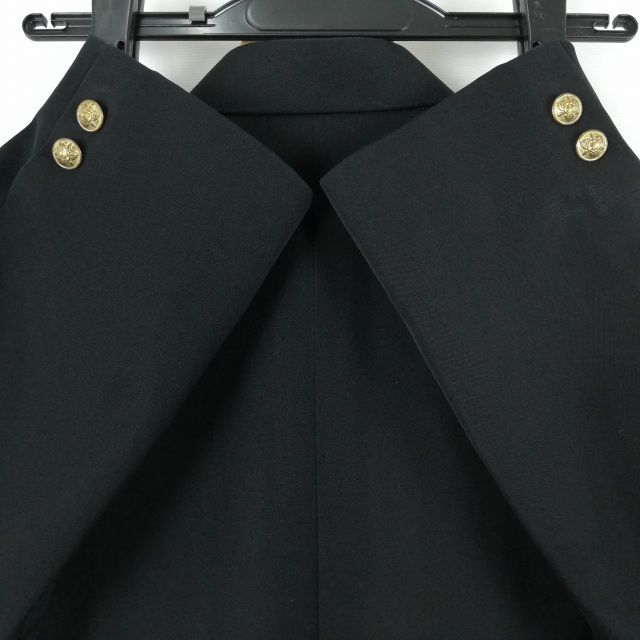 学生服 学ラン 190A 男子 カンコー 上着 ウール混 標準型学生服 詰襟 カシドス 黒 中古 ランクC a3 JJ5528