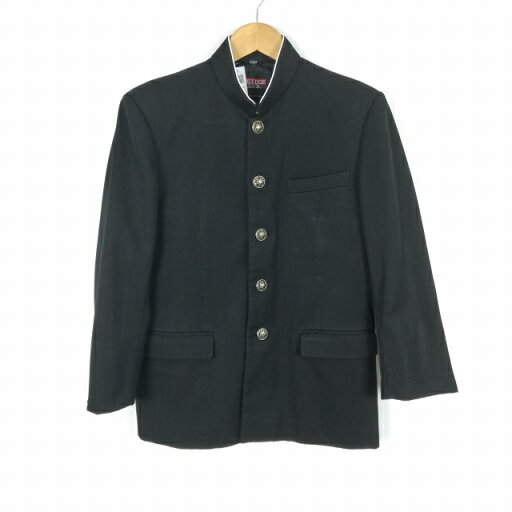 学生服 学ラン 165A 男子 上着 丸洗い可 ウール混 ラウンドカラー カシドス 黒 中古 ランクC a3 JJ6456 学生服 学ラン 165A 男子 上着 丸洗い可 ウール混 ラウンドカラー カシドス 黒 中古 ランクC a3 JJ6456