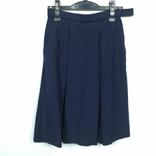 スクールスカート 冬物 w63-丈55 紺 中学 高校 プリーツ 学生服 制服 女子 中古 HK4957 スクールスカート 冬物 w63-丈55 紺 中学 高校 プリーツ 学生服 制服 女子 中古 HK4957