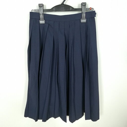 スクールスカート 夏物 w60-丈63 紺 中学 高校 プリーツ 学生服 制服 女子 中古 HK9157 スクールスカート 夏物 w60-丈63 紺 中学 高校 プリーツ 学生服 制服 女子 中古 HK9157