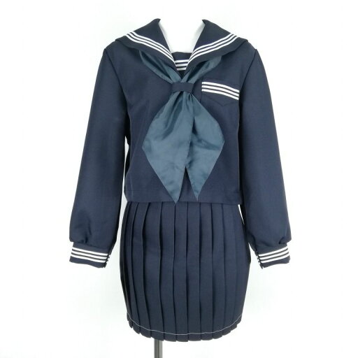新品 冬 セーラー服 紺 カラーライン3本線 上下セット tam_2000c 新品 冬 セーラー服 紺 カラーライン3本線 上下セット tam_2000c
