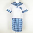 新品 夏 セーラー服 白 チェック衿 上下セット【別寸】 tamb_5419