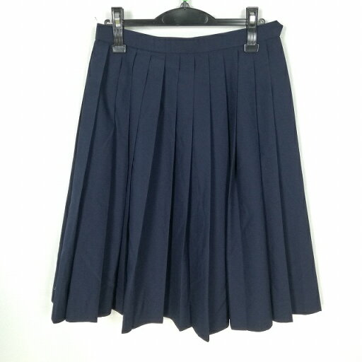 スクールスカート 夏物 w66-丈62 紺 中学 高校 プリーツ 学生服 制服 女子 中古 HK5412 スクールスカート 夏物 w66-丈62 紺 中学 高校 プリーツ 学生服 制服 女子 中古 HK5412