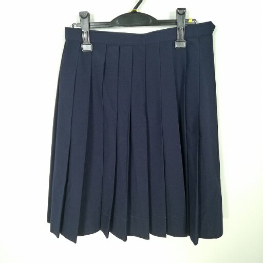 スクールスカート 夏物 w69-丈59 紺 中学 高校 プリーツ 学生服 制服 女子 中古 HK6770 スクールスカート 夏物 w69-丈59 紺 中学 高校 プリーツ 学生服 制服 女子 中古 HK6770