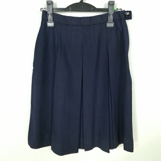 スクールスカート 冬物 w66-丈60 紺 中学 高校 プリーツ 学生服 制服 女子 中古 HK7359 スクールスカート 冬物 w66-丈60 紺 中学 高校 プリーツ 学生服 制服 女子 中古 HK7359