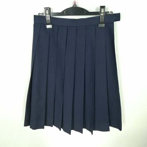 スクールスカート 冬物 w63-丈58 紺 中学 高校 プリーツ 学生服 制服 女子 中古 HK8293 スクールスカート 冬物 w63-丈58 紺 中学 高校 プリーツ 学生服 制服 女子 中古 HK8293
