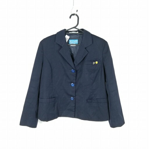 ブレザー 上着 大きいサイズ 冬物 女子 学生服 岐阜中津川工業高校 紺 制服 中古 ランクC NA3970 ブレザー 上着 大きいサイズ 冬物 女子 学生服 岐阜中津川工業高校 紺 制服 中古 ランクC NA3970