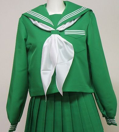 新品 冬 セーラー服 緑色 白3本線 上着 tam_u_18187g 新品 冬 セーラー服 緑色 白3本線 上着 tam_u_18187g