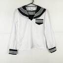 コスプレ セーラー服 上着 XL 白3本線 女子 学生服 中学 高校 白 制服 中古 GM1845