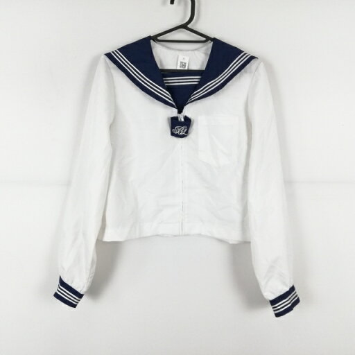 コスプレ セーラー服 上着 2L 大きいサイズ 白3本線 女子 学生服 中学 高校 白 制服 中古 GM1850 コスプレ セーラー服 上着 2L 大きいサイズ 白3本線 女子 学生服 中学 高校 白 制服 中古 GM1850