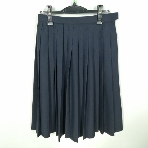 スクールスカート 夏物 w66-丈63 紺 中学 高校 プリーツ 学生服 制服 女子 中古 HK9402 スクールスカート 夏物 w66-丈63 紺 中学 高校 プリーツ 学生服 制服 女子 中古 HK9402