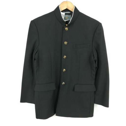 学生服 学ラン M 約160A 男子 上着 ウール混 ラウンドカラー サージ 黒 中古 ランクB a3 JJ5550 学生服 学ラン M 約160A 男子 上着 ウール混 ラウンドカラー サージ 黒 中古 ランクB a3 JJ5550