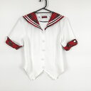 コスプレ セーラー服 上着 白2本線 女子 学生服 中学 高校 白 制服 中古 GM1335