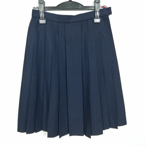 スクールスカート 冬物 w63-丈58 紺 中学 高校 プリーツ 学生服 制服 女子 中古 HK3906 スクールスカート 冬物 w63-丈58 紺 中学 高校 プリーツ 学生服 制服 女子 中古 HK3906