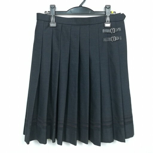スクールスカート 冬物 w69-丈58 グレー 広島工業大学高校 プリーツ 学生服 制服 女子 中古 HK4992 スクールスカート 冬物 w69-丈58 グレー 広島工業大学高校 プリーツ 学生服 制服 女子 中古 HK4992