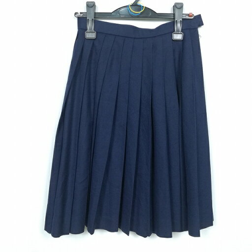 スクールスカート 冬物 w60-丈58 紺 鹿児島川辺高校 プリーツ 学生服 制服 女子 中古 HK4997 スクールスカート 冬物 w60-丈58 紺 鹿児島川辺高校 プリーツ 学生服 制服 女子 中古 HK4997