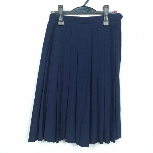 スクールスカート 冬物 w63-丈63 紺 中学 高校 プリーツ 学生服 制服 女子 中古 HK4998 スクールスカート 冬物 w63-丈63 紺 中学 高校 プリーツ 学生服 制服 女子 中古 HK4998
