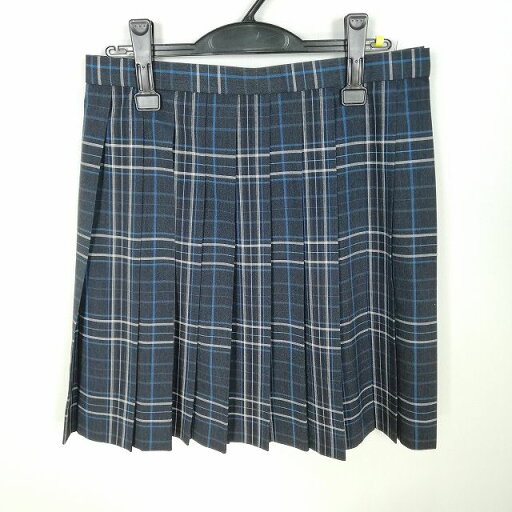 スクールスカート 夏物 w69-丈50 チェック 中学 高校 プリーツ 学生服 制服 女子 中古 HK8315 スクールスカート 夏物 w69-丈50 チェック 中学 高校 プリーツ 学生服 制服 女子 中古 HK8315
