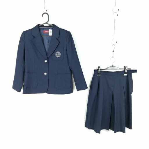 ブレザー スカート 上下2点セット 155A トンボ 冬物 女子 学生服 東京東葛西中学 紺 制服 中古 ランクB NA4383 ブレザー スカート 上下2点セット 155A トンボ 冬物 女子 学生服 東京東葛西中学 紺 制服 中古 ランクB NA4383