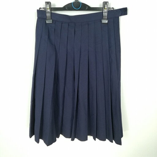スクールスカート 冬物 w63-丈62 紺 中学 高校 プリーツ 学生服 制服 女子 中古 HK6825 スクールスカート 冬物 w63-丈62 紺 中学 高校 プリーツ 学生服 制服 女子 中古 HK6825