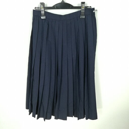 スクールスカート 夏物 w66-丈69 紺 中学 高校 プリーツ 学生服 制服 女子 中古 HK6834 スクールスカート 夏物 w66-丈69 紺 中学 高校 プリーツ 学生服 制服 女子 中古 HK6834