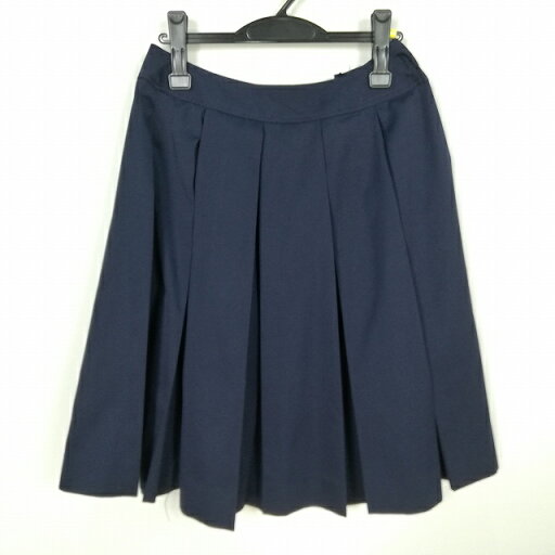 スクールスカート 冬物 w69-丈59 紺 中学 高校 プリーツ 学生服 制服 女子 中古 HK6850 スクールスカート 冬物 w69-丈59 紺 中学 高校 プリーツ 学生服 制服 女子 中古 HK6850