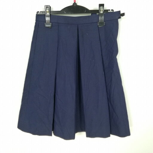 スクールスカート 冬物 w63-丈52 紺 中学 高校 プリーツ 学生服 制服 女子 中古 HK6852 スクールスカート 冬物 w63-丈52 紺 中学 高校 プリーツ 学生服 制服 女子 中古 HK6852