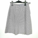 スクールスカート 夏物 w66-丈59 チェック 中学 高校 プリーツ 学生服 制服 女子 中古 HK6872