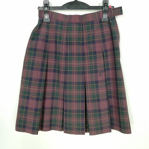 スクールスカート 夏物 w63-丈53 チェック 大阪茨木市立東中学 プリーツ 学生服 制服 女子 中古 HK6880 スクールスカート 夏物 w63-丈53 チェック 大阪茨木市立東中学 プリーツ 学生服 制服 女子 中古 HK6880
