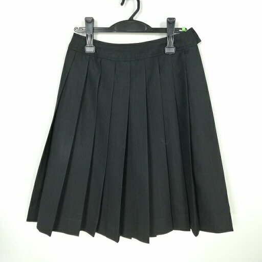 スクールスカート 冬物 w66-丈59 ストライプ 中学 高校 プリーツ 学生服 制服 女子 中古 HK6882 スクールスカート 冬物 w66-丈59 ストライプ 中学 高校 プリーツ 学生服 制服 女子 中古 HK6882
