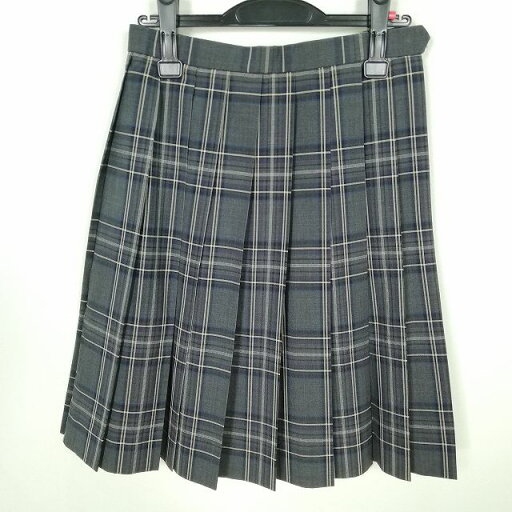 スクールスカート 夏物 w63-丈56 チェック 中学 高校 プリーツ 学生服 制服 女子 中古 HK0362 スクールスカート 夏物 w63-丈56 チェック 中学 高校 プリーツ 学生服 制服 女子 中古 HK0362