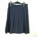 スクールスカート 冬物 w66-丈57 チェック 中学 高校 プリーツ 学生服 制服 女子 中古 HK6886