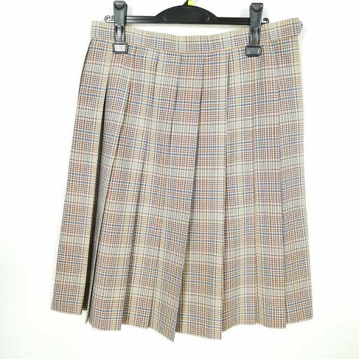 スクールスカート 夏物 w69-丈63 チェック 中学 高校 プリーツ 学生服 制服 女子 中古 HK6907 スクールスカート 夏物 w69-丈63 チェック 中学 高校 プリーツ 学生服 制服 女子 中古 HK6907