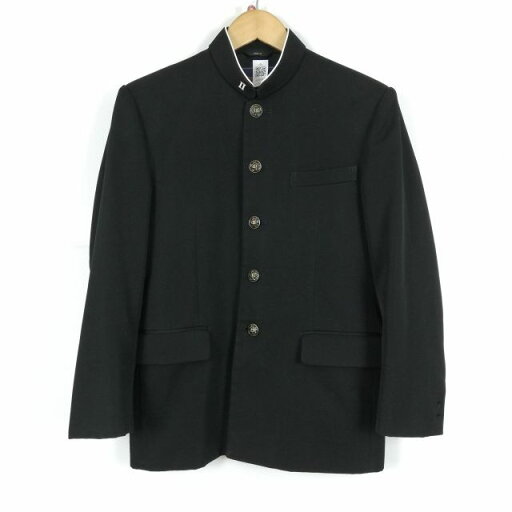 学生服 学ラン 160A 男子 上着 ウール混 ラウンドカラー カシドス 黒 中古 ランクC a3 JJ5662 学生服 学ラン 160A 男子 上着 ウール混 ラウンドカラー カシドス 黒 中古 ランクC a3 JJ5662