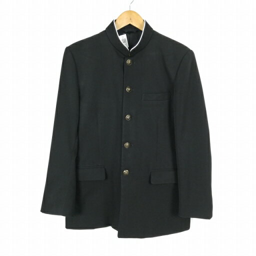 学生服 学ラン 175A 男子 上着 丸洗い可 ウール混 標準型学生服 ラウンドカラー カシドス 黒 中古 ランクC a3 JJ6673 学生服 学ラン 175A 男子 上着 丸洗い可 ウール混 標準型学生服 ラウンドカラー カシドス 黒 中古 ランクC a3 JJ6673