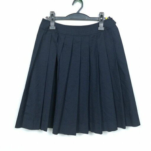 スクールスカート 冬物 w63-丈55 紺 中学 高校 プリーツ 学生服 制服 女子 中古 HK5511 スクールスカート 冬物 w63-丈55 紺 中学 高校 プリーツ 学生服 制服 女子 中古 HK5511