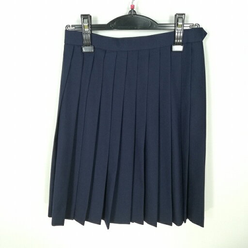 スクールスカート 冬物 w63-丈52 紺 中学 高校 プリーツ 学生服 制服 女子 中古 HK8339 スクールスカート 冬物 w63-丈52 紺 中学 高校 プリーツ 学生服 制服 女子 中古 HK8339