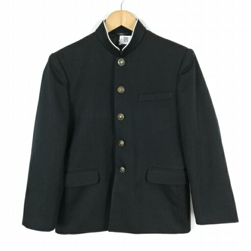 学生服 学ラン 160A 男子 トンボ 上着 ウール混 ラウンドカラー カシドス 黒 中古 ランクC a3 JJ6358 学生服 学ラン 160A 男子 トンボ 上着 ウール混 ラウンドカラー カシドス 黒 中古 ランクC a3 JJ6358