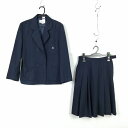 ブレザー スカート 上下2点セット 170A 大きいサイズ カンコー 冬物 女子 学生服 埼玉飯能第一中学 紺 制服 中古 ランクC NA4663