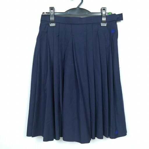 スクールスカート 冬物 w66-丈56 紺 中学 高校 プリーツ 学生服 制服 女子 中古 HK5636 スクールスカート 冬物 w66-丈56 紺 中学 高校 プリーツ 学生服 制服 女子 中古 HK5636